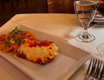 Osteria Panevino signature dishes Lobster Ravioli
Pappardelle Bolognese
Chicken Parmesan